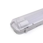Noxion LED Lyslister Vanntett Armatur Poseidon V2.0 incl. 2x Noxion LED Lysrør T8 Standard Output 15W 2x1800lm - 830 Varm Hvit | 120cm