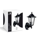 D'Lite Veggbelysning Helora Svart | IP44 - Egnet for 1x E27 - Bevegelsessensor