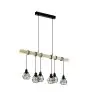 Eglo Pendel Lampe Townshend 5 Stål Tre Svart | IP20 - Egnet for 6x E27 